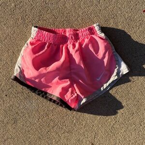 Nike Kids Pink and Gray Shorts